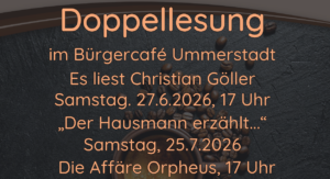 Mehr über den Artikel erfahren Christian Göller liest aus Krimi im Bürgercafé in Ummerstadt